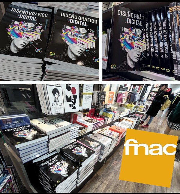 El libro DISEÑO GRÁFICO DIGITAL en la librería FNAC de Madrid